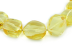 Citrine Stone Bracelet with Organic Shapes & Natural Clarity