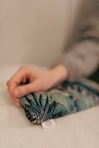 Organic Cotton Eye Pillow with Flaxseed, Lavender & Baltic Amber