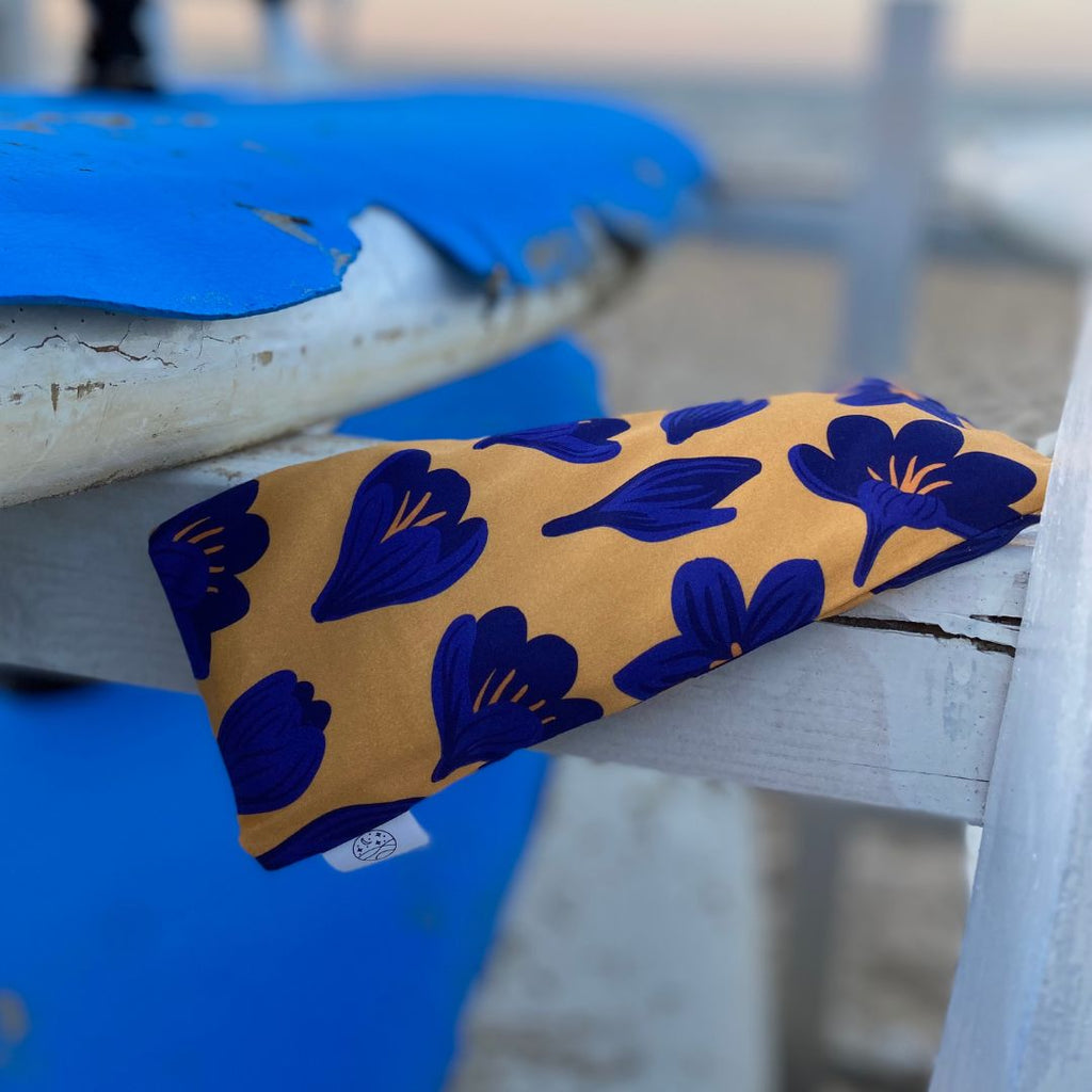 Organic Cotton Eye Pillow with Flaxseed, Lavender & Baltic Amber