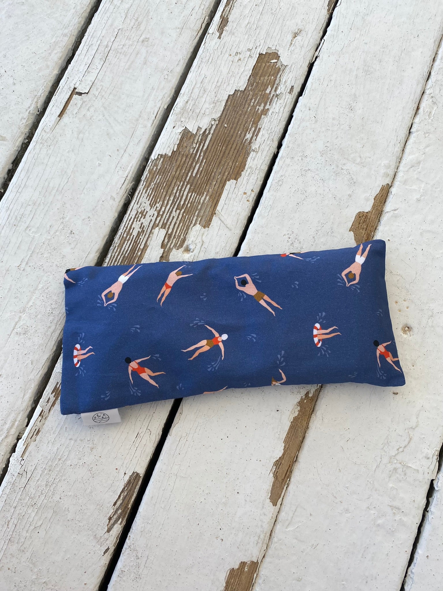 Organic Cotton Eye Pillow with Flaxseed, Lavender & Baltic Amber