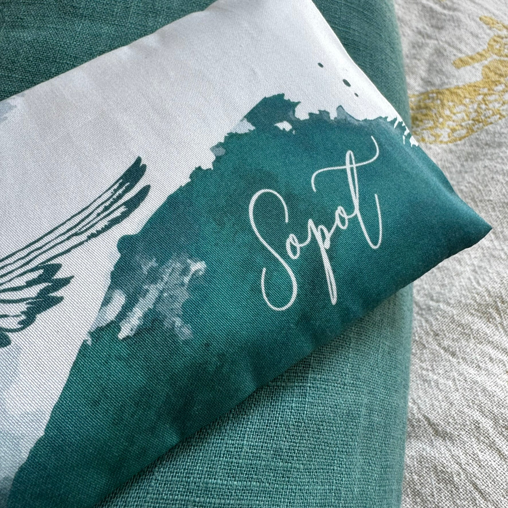 "Sopot" Organic Cotton Eye Pillow with Flaxseed, Lavender & Baltic Amber