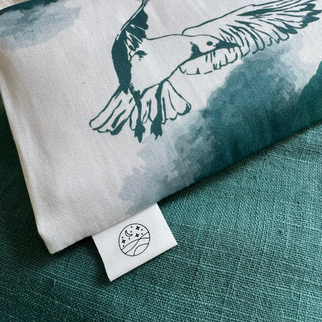 "Sopot" Organic Cotton Eye Pillow with Flaxseed, Lavender & Baltic Amber