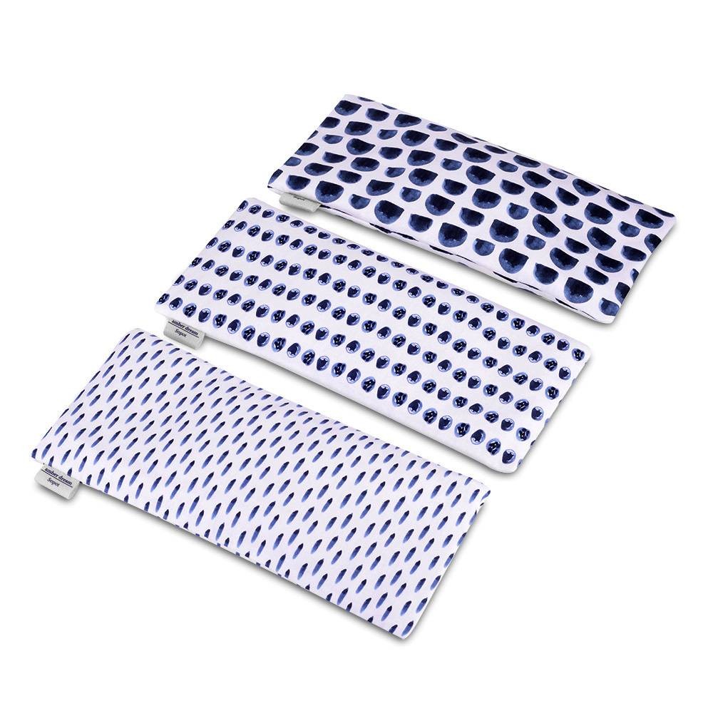 Organic Cotton Eye Pillow with Flaxseed, Lavender & Baltic Amber