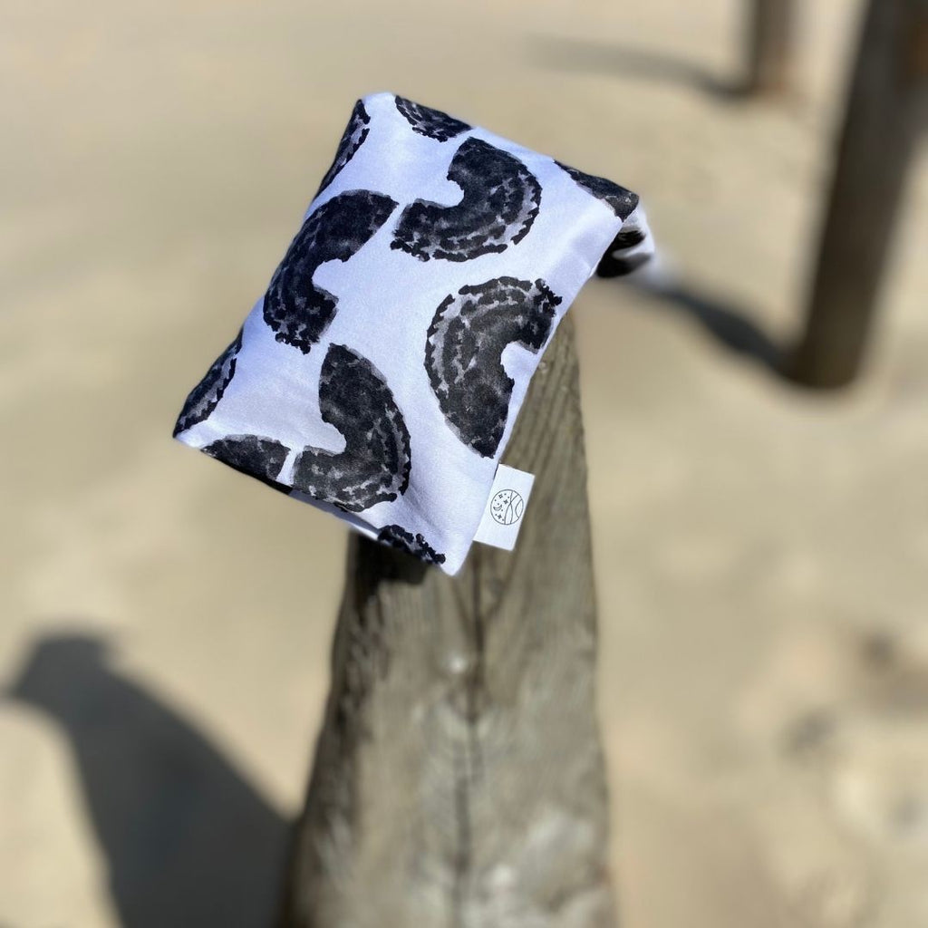 Organic Cotton Eye Pillow with Flaxseed, Lavender & Baltic Amber
