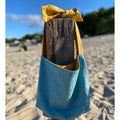 Linen Shoulder Bag with Adjustable Bow Strap