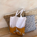 Canvas Tote Bag with Pockets in Organic Cotton