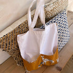Canvas Tote Bag with Pockets in Organic Cotton