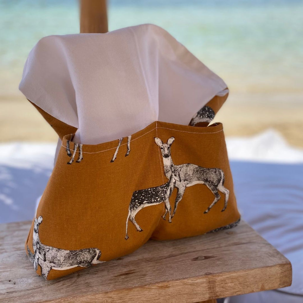Canvas Tote Bag with Pockets in Organic Cotton