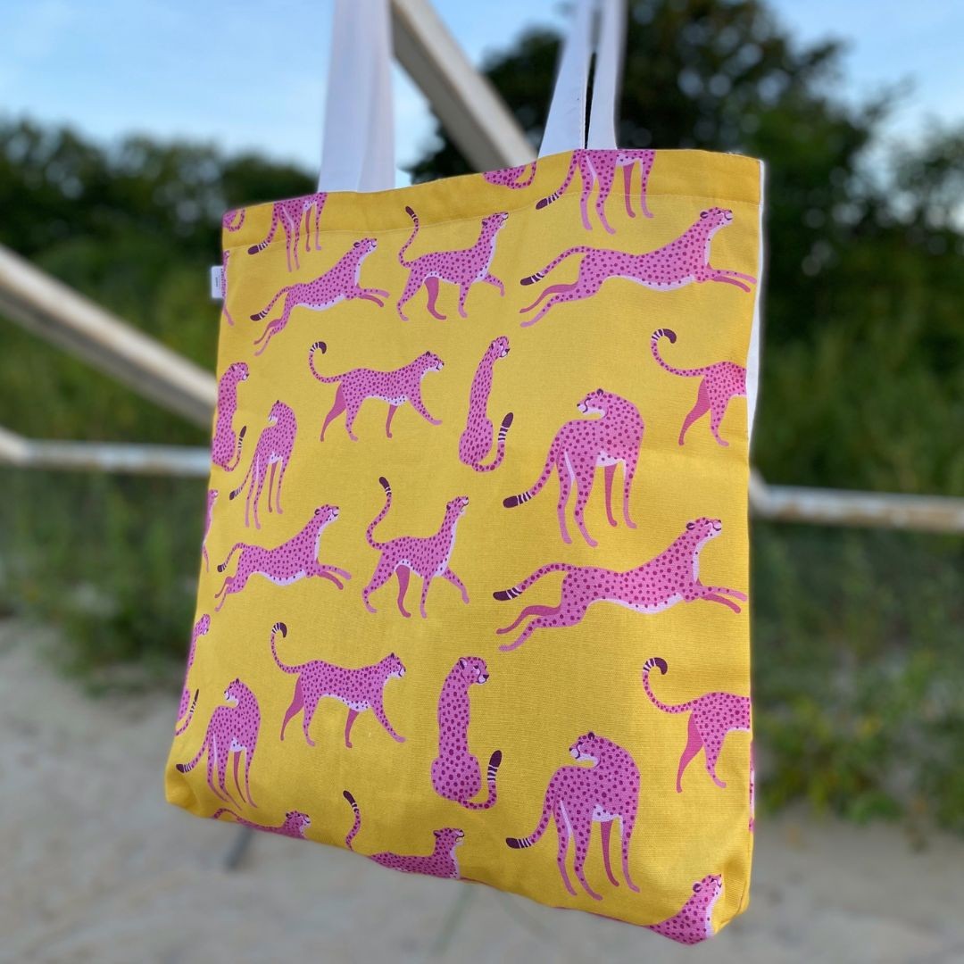 Canvas Tote Bag with Pockets in Organic Cotton