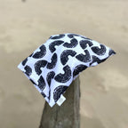 Travel Pillow in Organic Cotton Sateen with Buckwheat Hulls & Baltic Amber