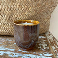 Soy Candle in Ceramic Cup with Palo Santo Essential Oils Vegan